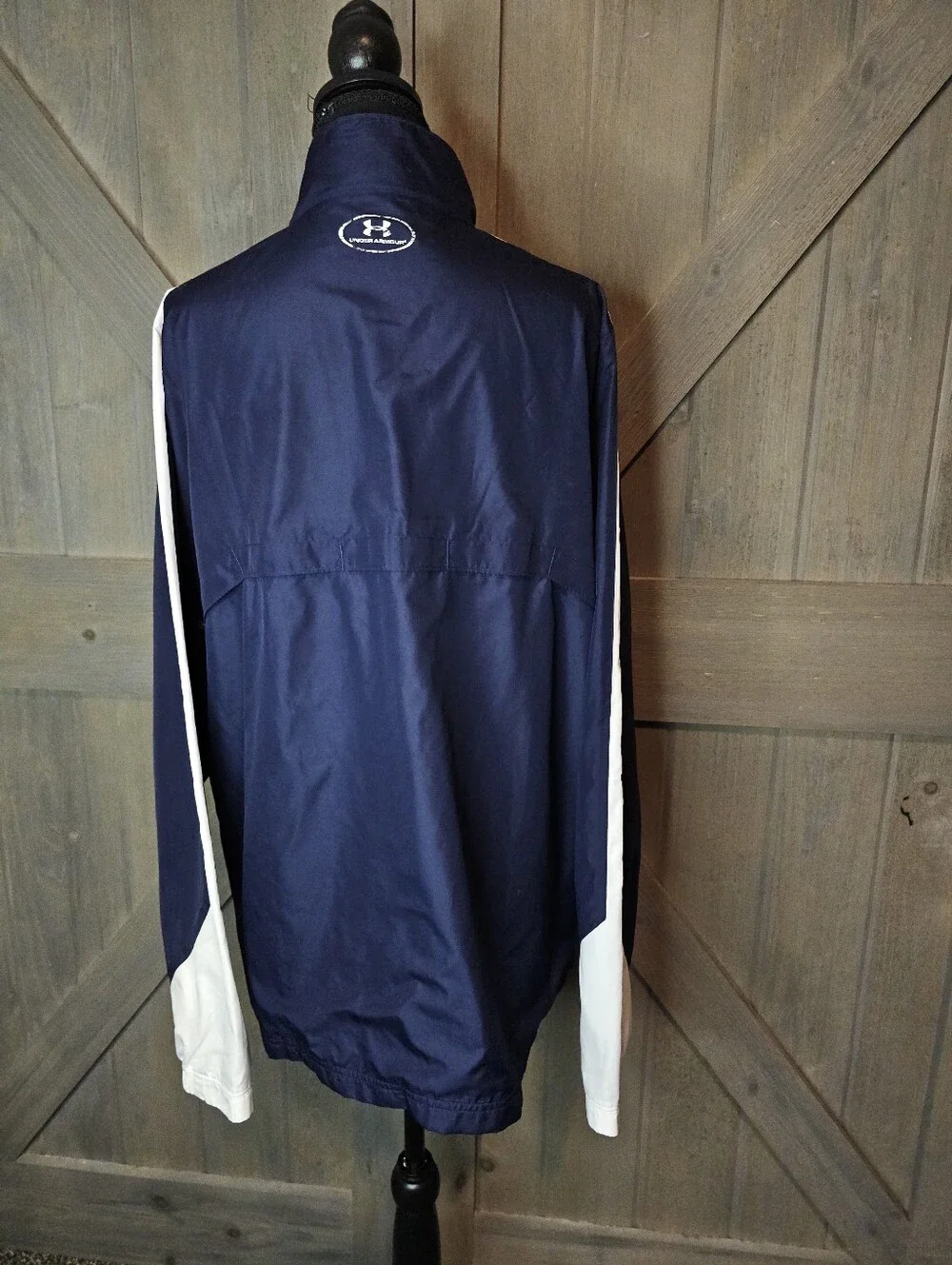 Under Armour Men's Navy Full Zip Windbreaker Jacket Size Large